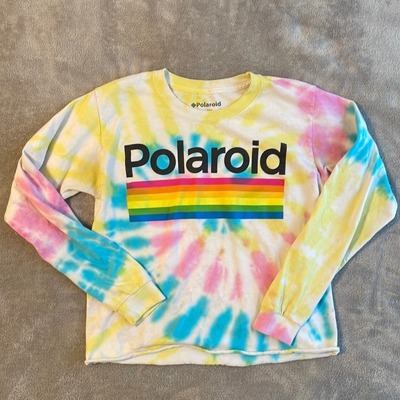 Polaroid Tops - Polaroid Tie dye Cropped Long sleeve tee Small